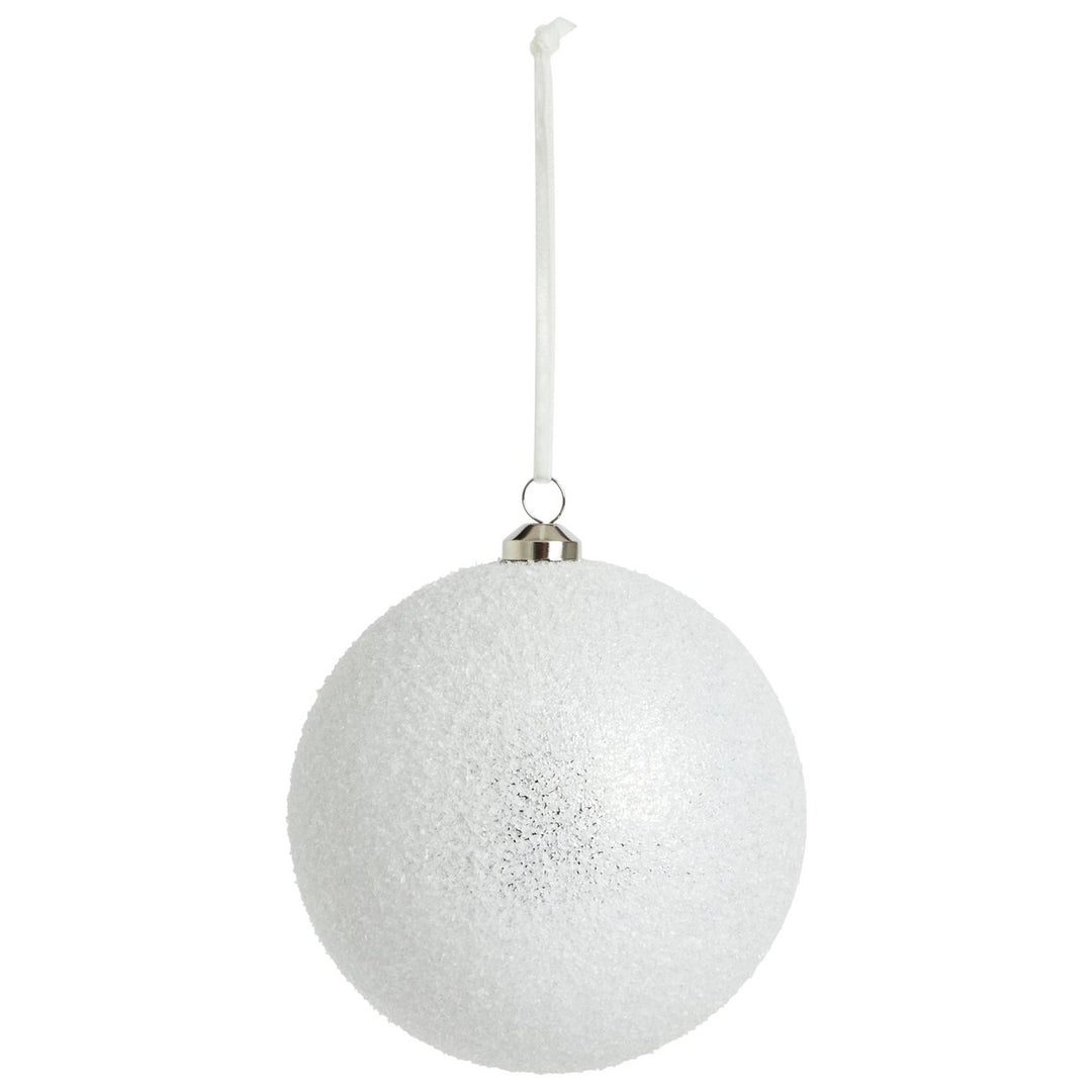 Habitat Pack Of 2 Beaded Christmas Tree Baubles Decoration - White
