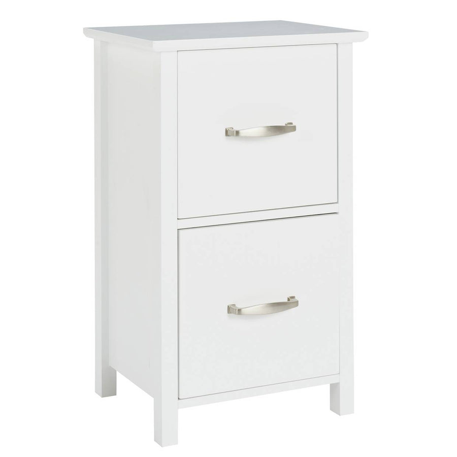 Home 2 Drawer Bathroom Drawer Unit - White