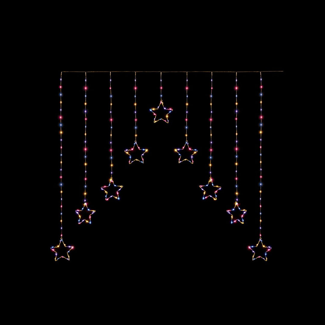 Premier Decorations Rainbow Star Christmas Window Lights