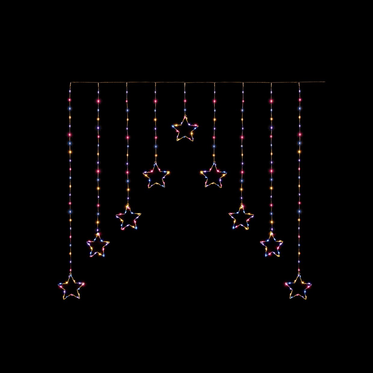 Premier Decorations Rainbow Star Christmas Window Lights