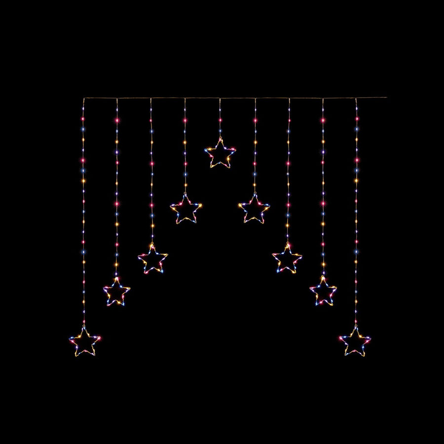 Premier Decorations Rainbow Star Christmas Window Lights