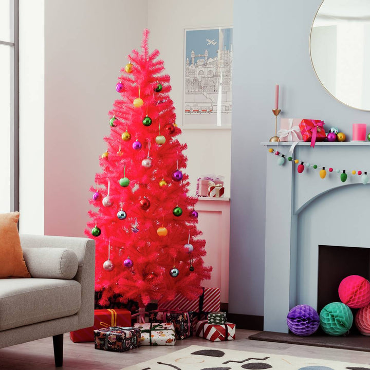 Home 6ft Fashion Christmas Tree - Hot Pink