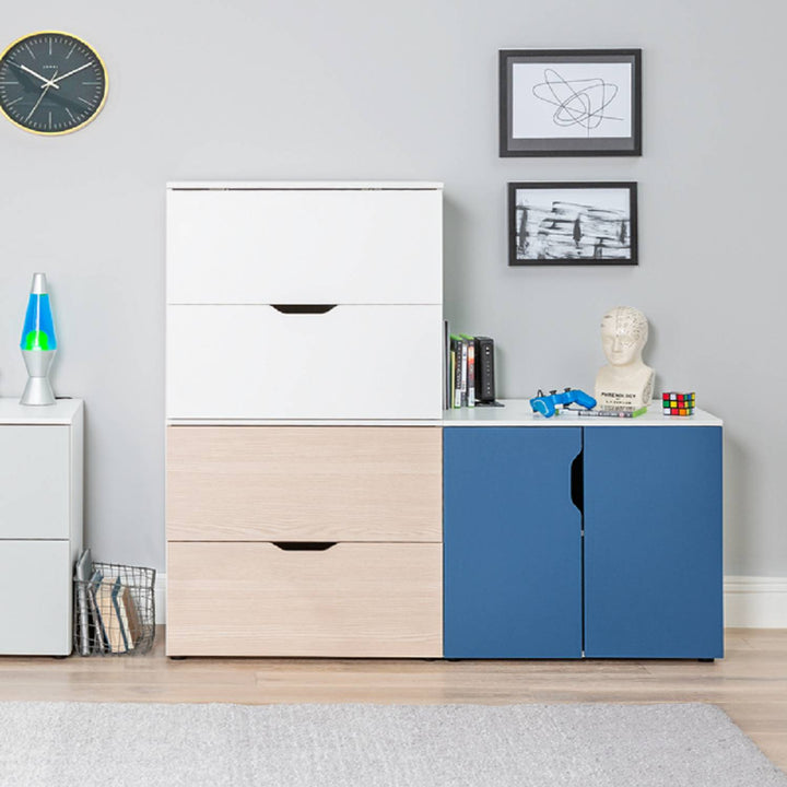 Habitat Kids Pod 2 Door Low Cabinet - Grey