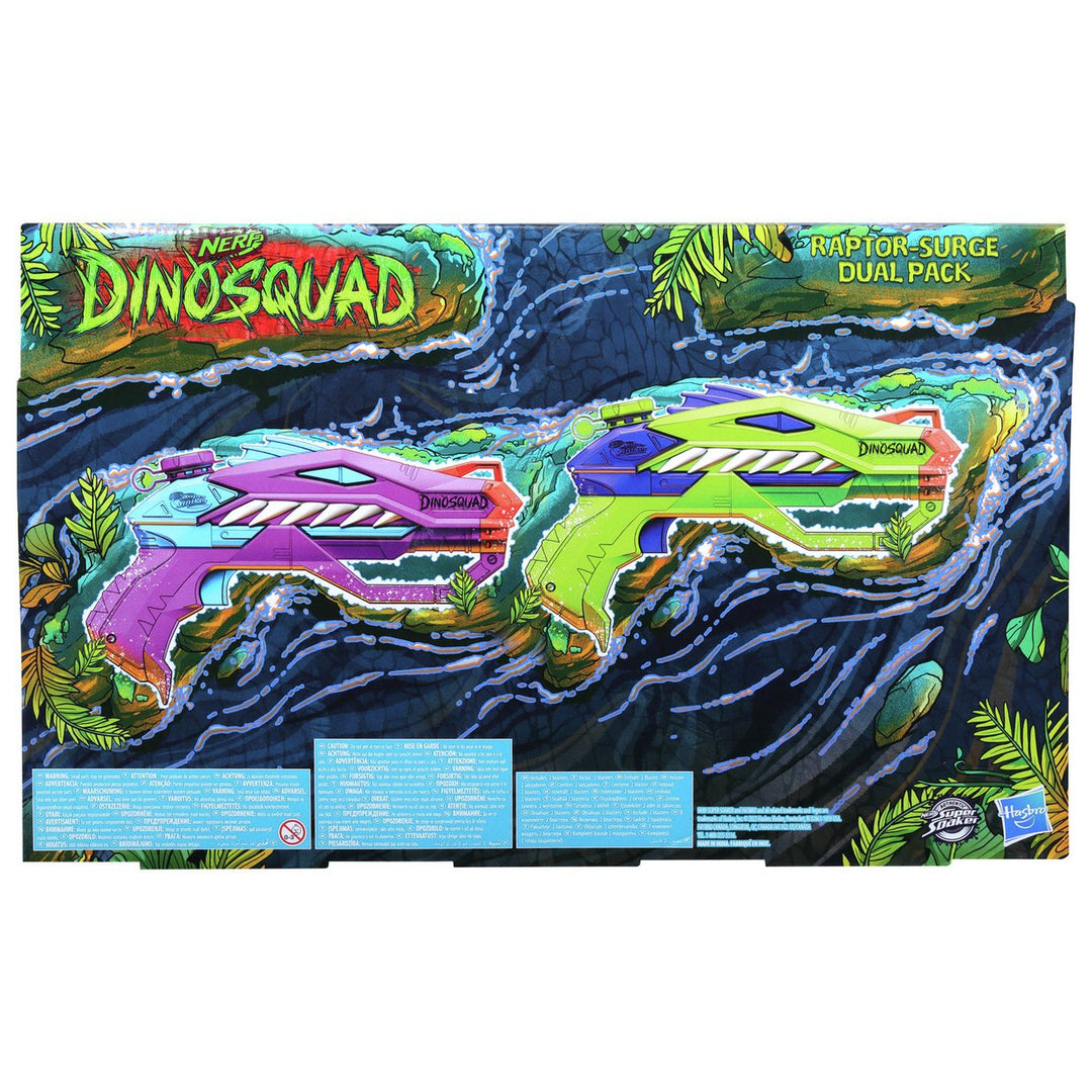 Nerf Super Soaker Dinosquad Raptor-Surge Dual Pack