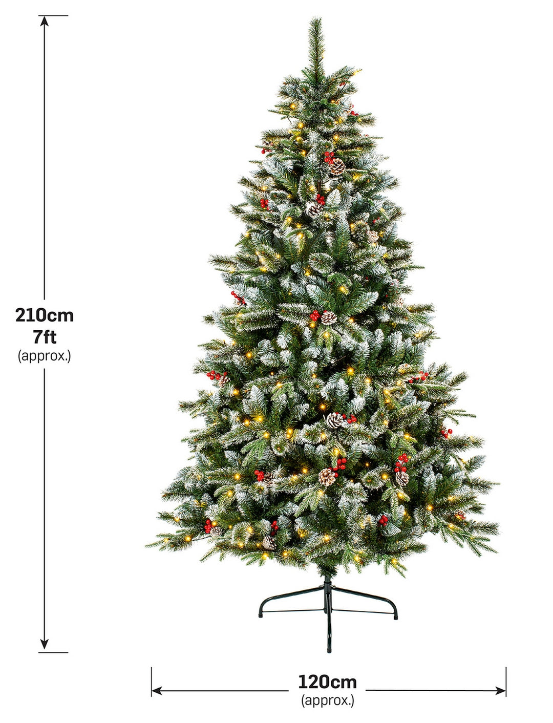 Premier Decorations 7ft Prelit New Jersey Christmas Tree