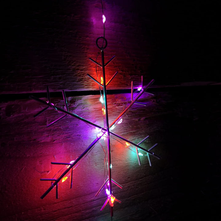 Premier Decorations Rainbow Star Christmas Window Lights