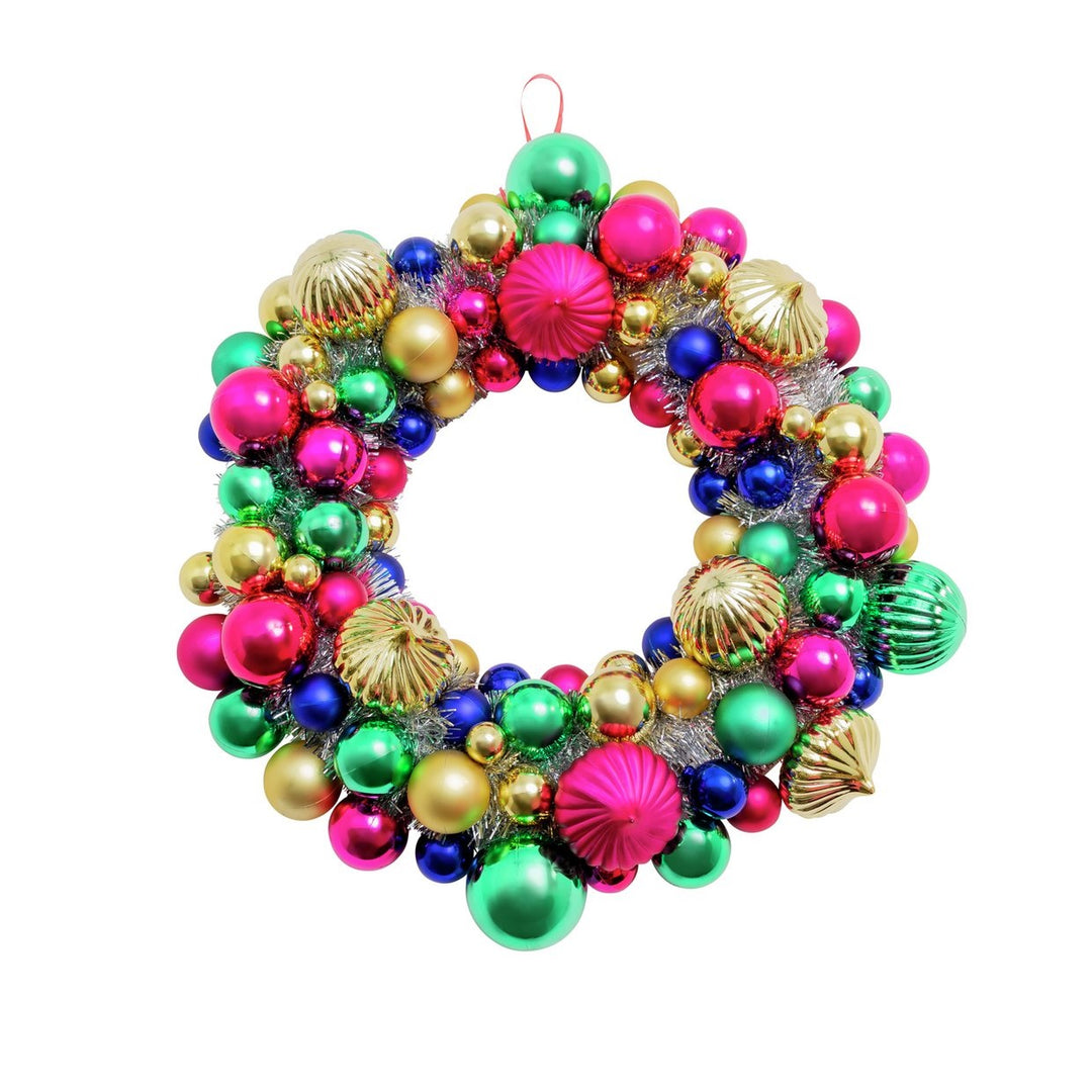 Habitat Bright Bauble Christmas Wreath - Multicoloured
