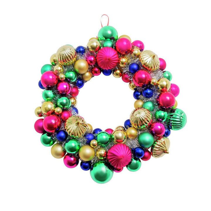 Habitat Bright Bauble Christmas Wreath - Multicoloured