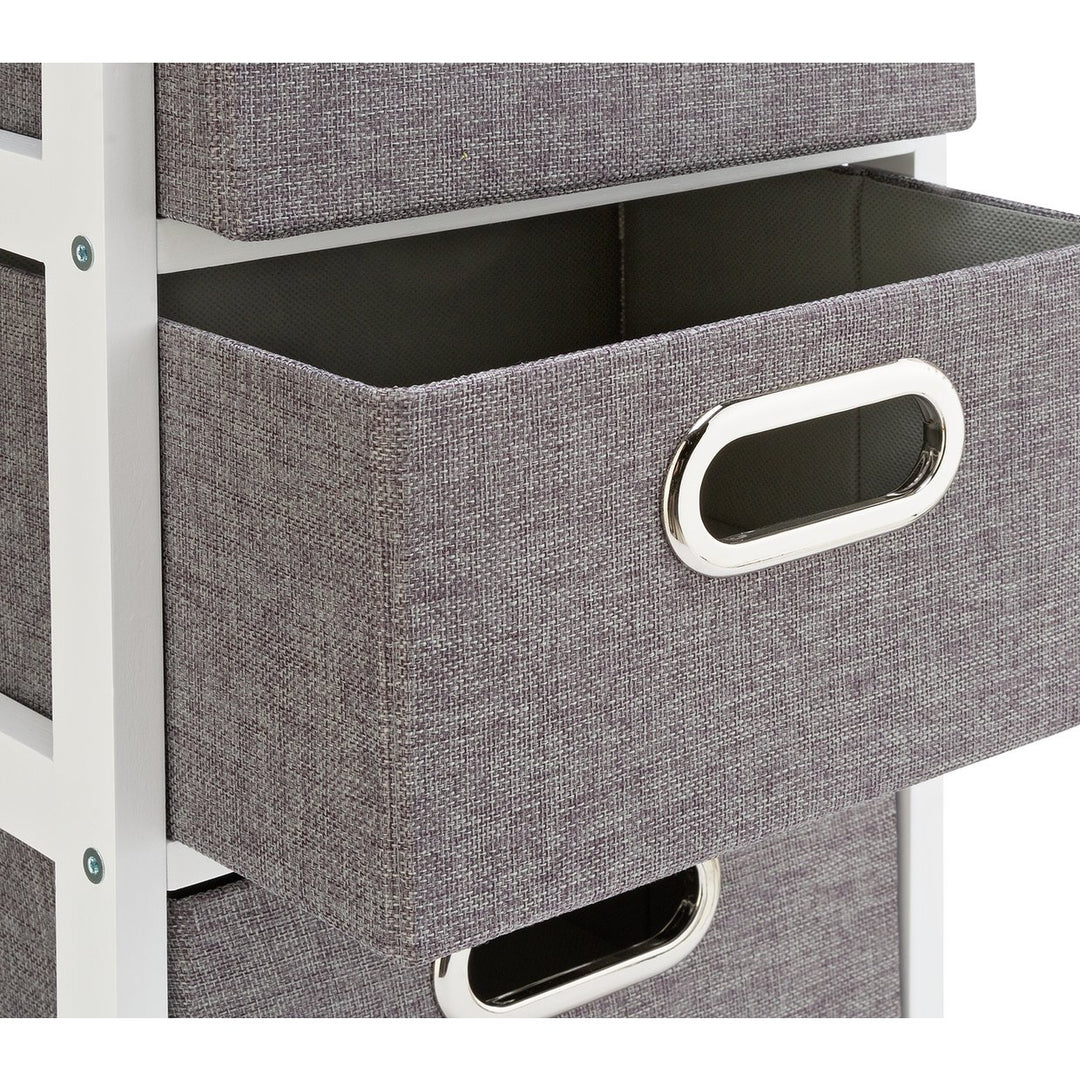 Home 4 Drawer Bathroom Storage Unit – Grey 