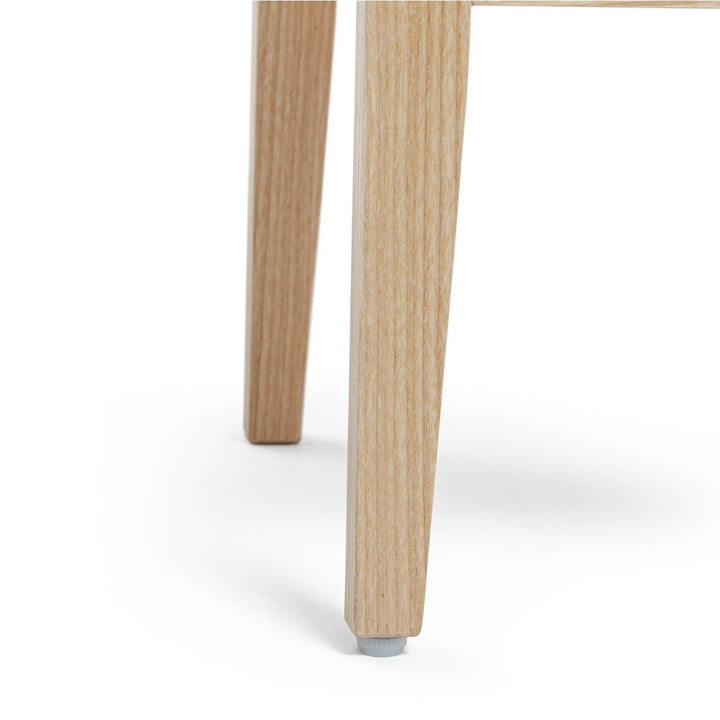 Habitat Mornington Rattan 1 Drawer Bedside Table - Oak