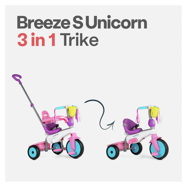 SmarTrike Breeze 3-in-1 Toddler Trike - Unicorn