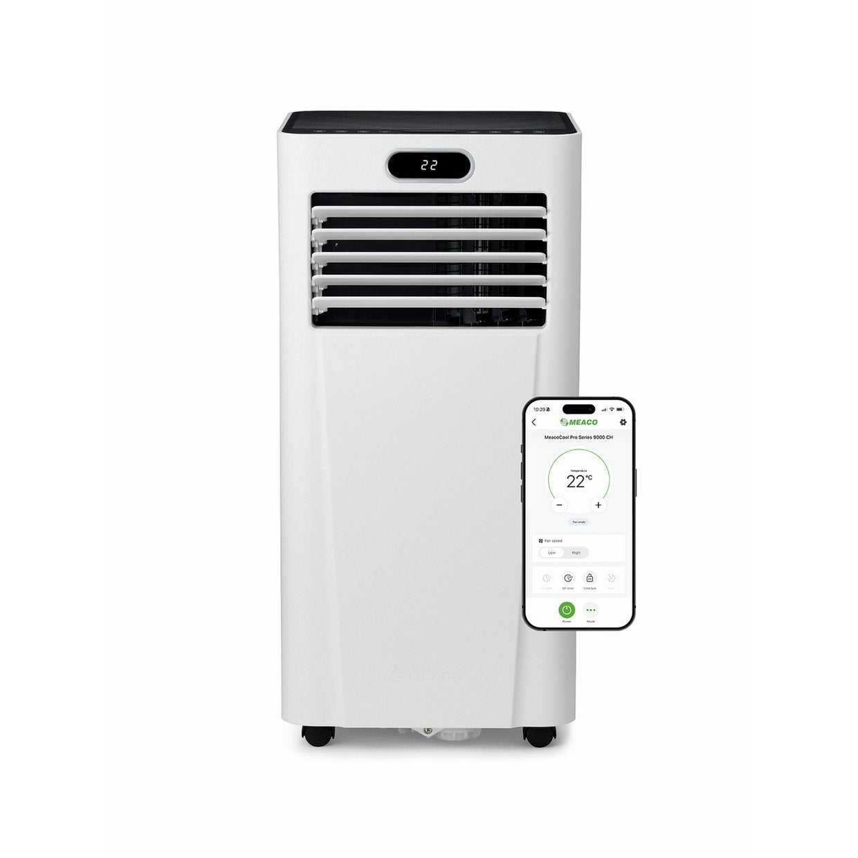 Meaco 9K MC9000CHBTU 3-in-1 Portable Air Conditioner, Heater & Dehumidifier