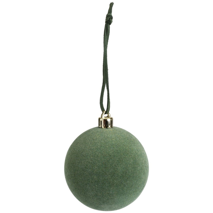 Habitat Pack of 9 Flocked Christmas Tree Baubles Decoration - Jewel Tones