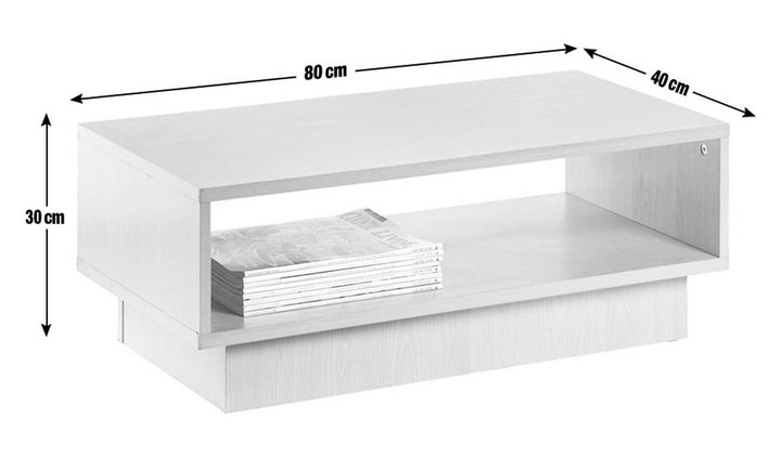 Home Cubes 1 Shelf Coffee Table - Black