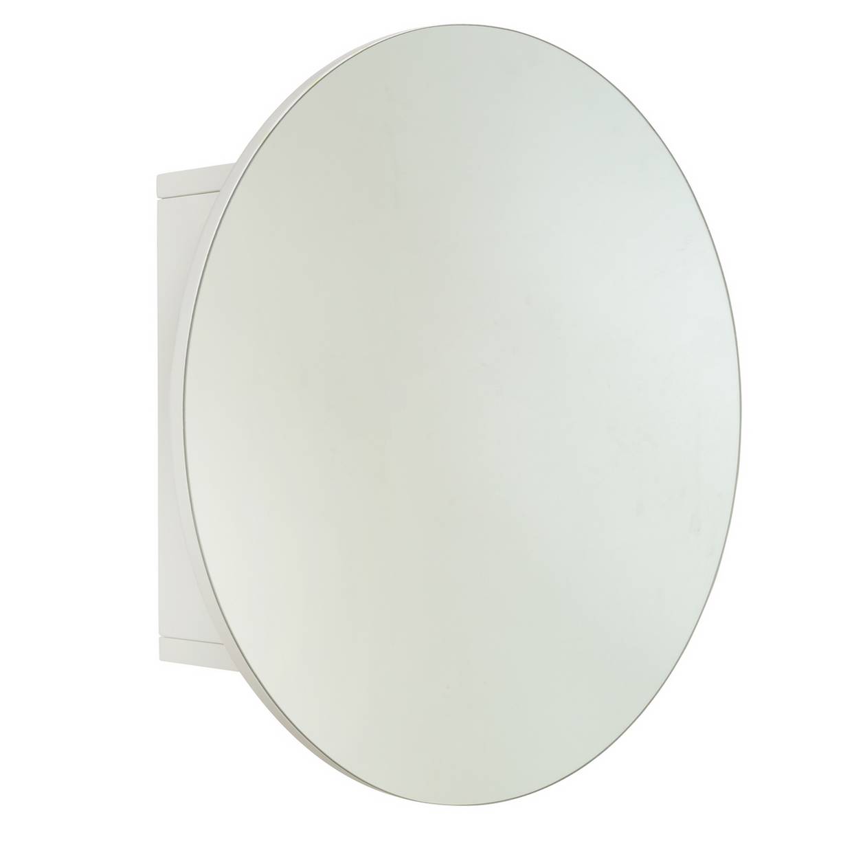 Home Round Mirrored Wall Cabinet