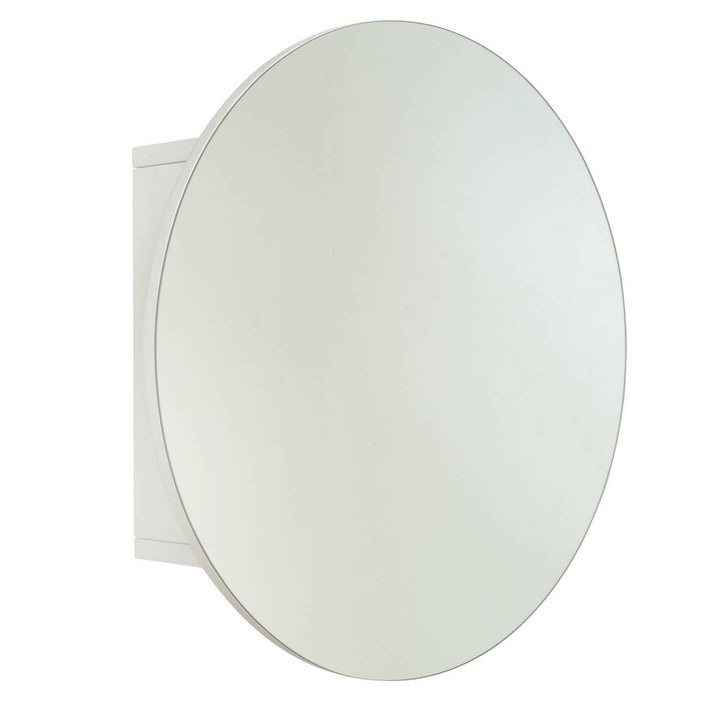 Home Round Mirrored Wall Cabinet
