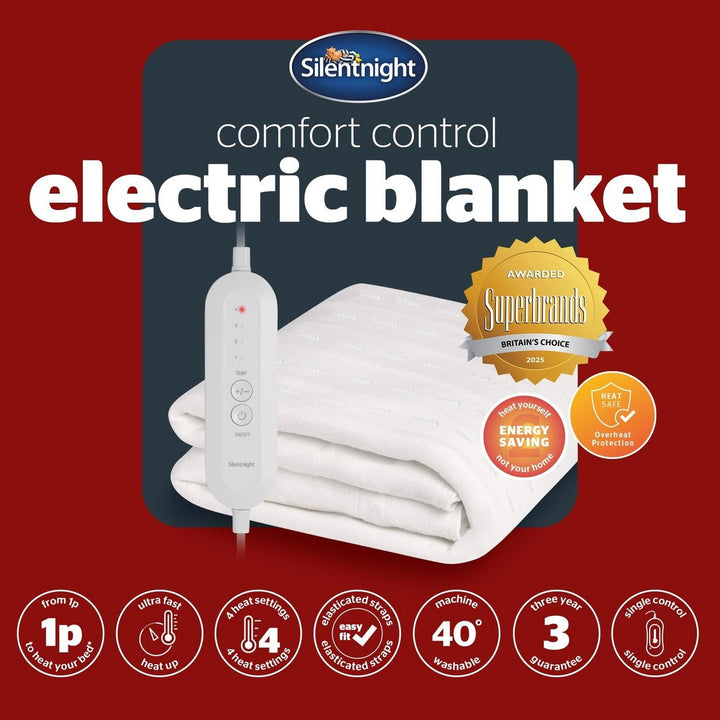 Silentnight Comfort Control Electric Under Blanket - Single
