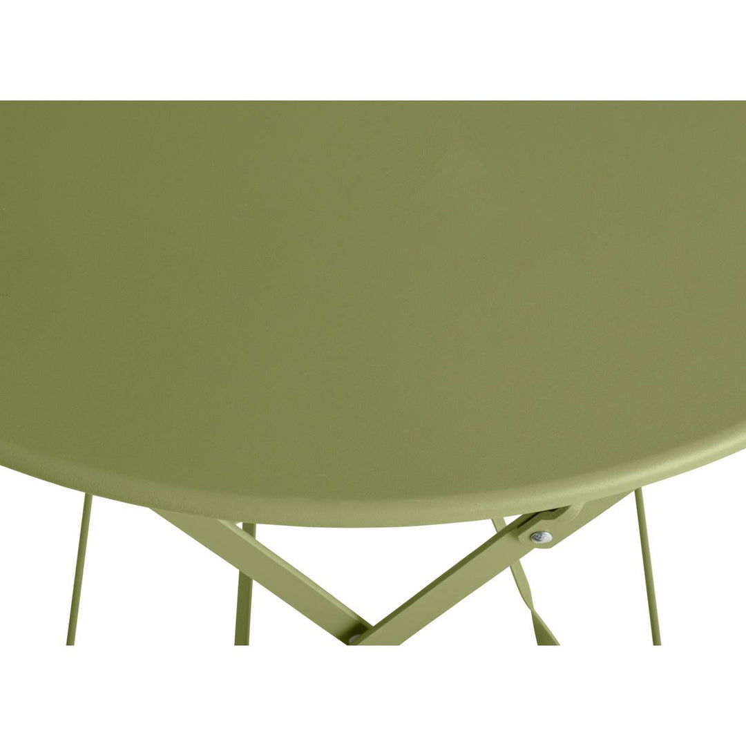 Home Eve Folding 2 Seater Metal Bistro Table - Light Green