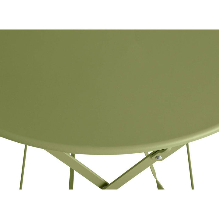 Home Eve Folding 2 Seater Metal Bistro Table - Light Green