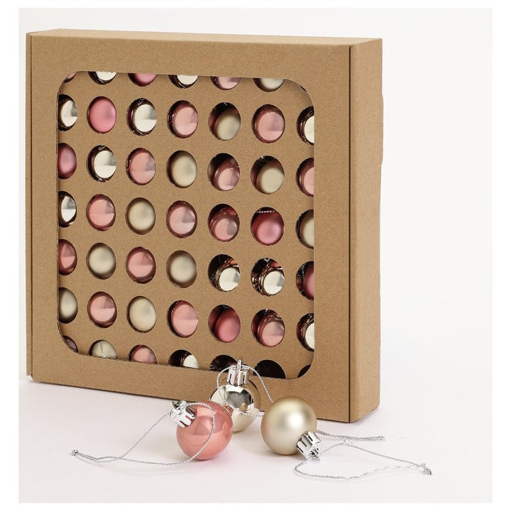 Habitat Pack of 49 Mini Christmas Baubles - Multicoloured