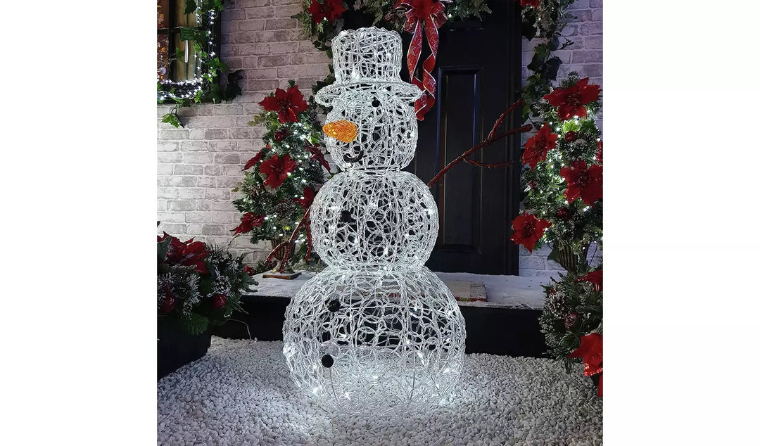 Premier Decorations Christmas Acrylic Snowman Decoration