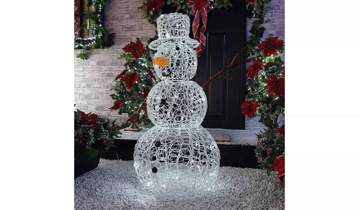 Premier Decorations Christmas Acrylic Snowman Decoration
