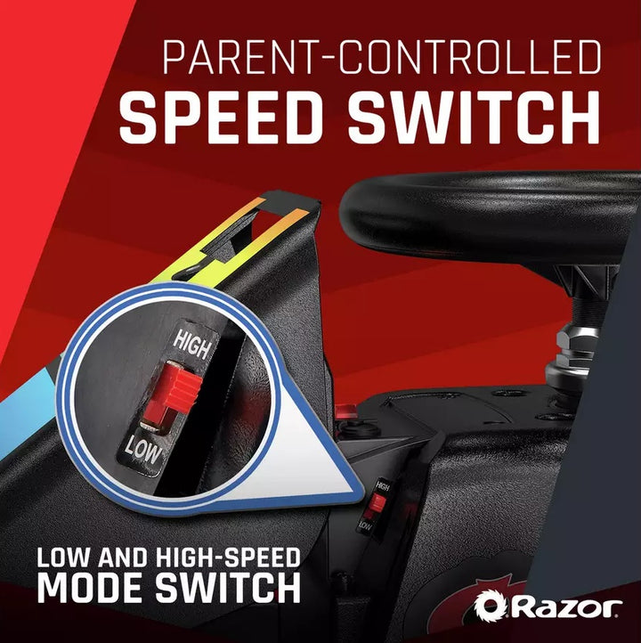 Razor Crazy Cart Shift Lightshow Ride-On