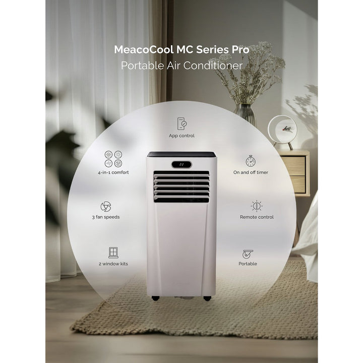 Meaco 9K MC9000CHBTU 3-in-1 Portable Air Conditioner, Heater &amp; Dehumidifier