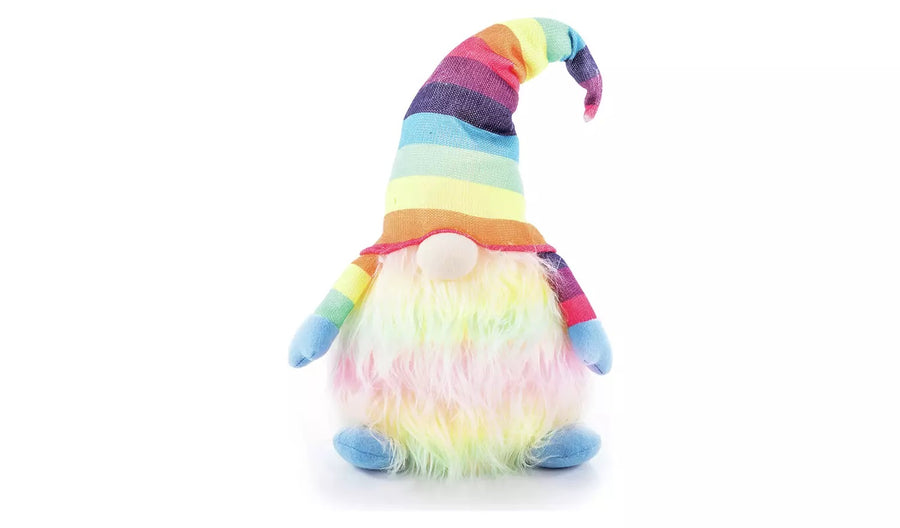 Premier Decorations Rainbow Lit Gonk Gnome Christmas Decoration