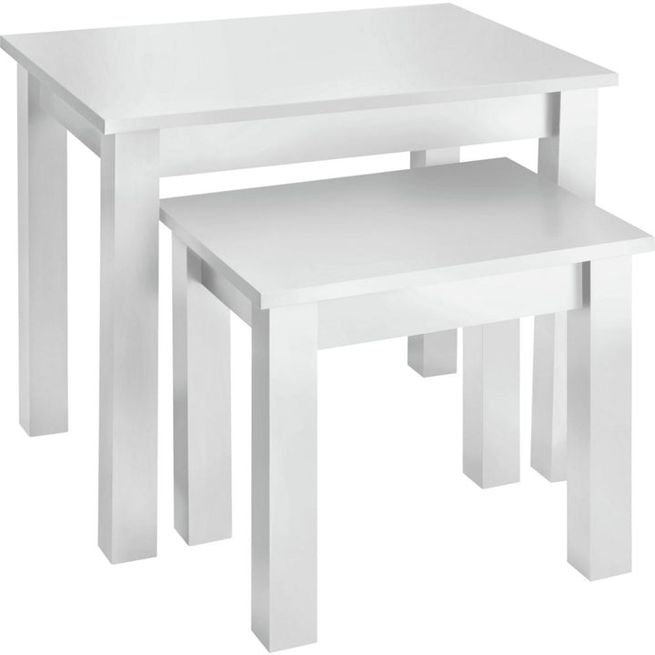 Nest of 2 Tables - White
