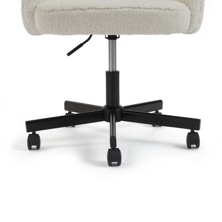 Habitat Sonny Fabric Office Chair - Black & White