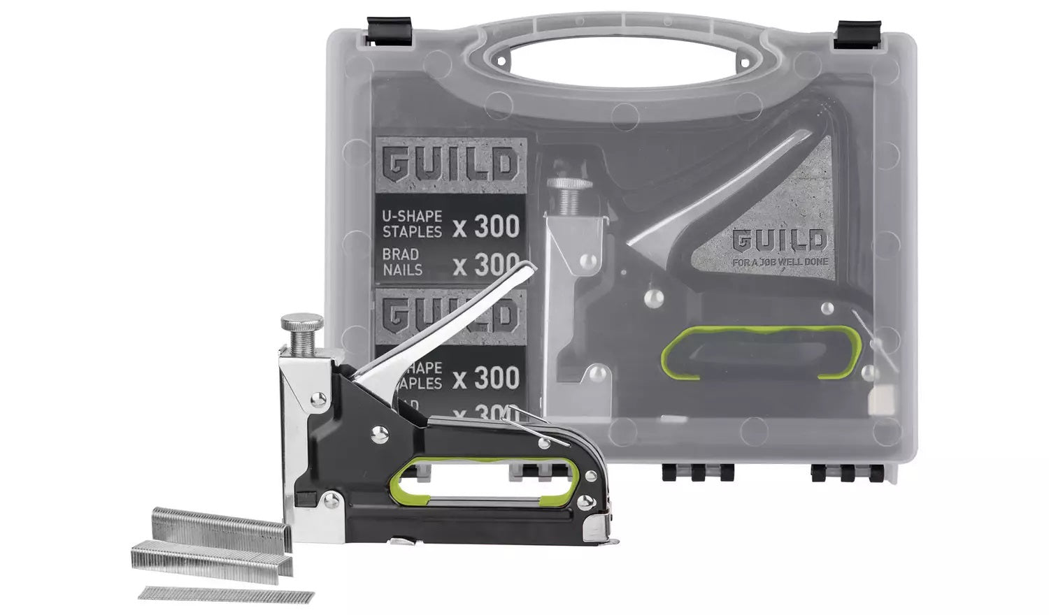 Guild 3-in-1 Manual Nail, Staple and U-Staple Gun