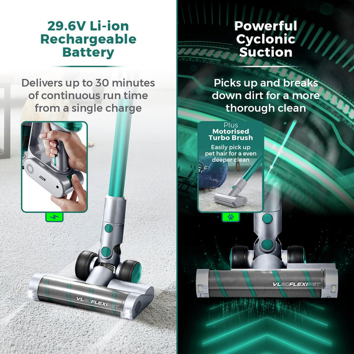 Tower VL80 Flexi Pet Cordless Vacuum Cleaner with Detangling