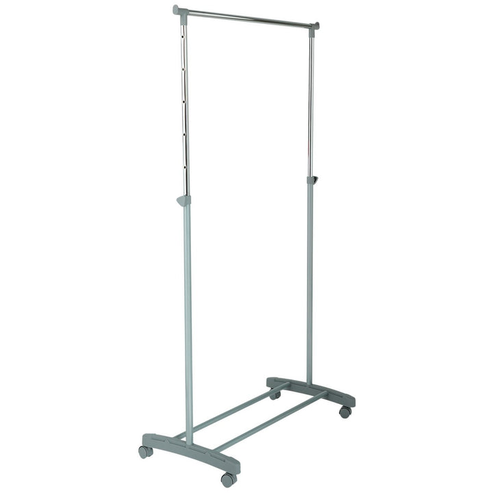 Home Adjustable Chrome Plated Clothes Rail - Grey
