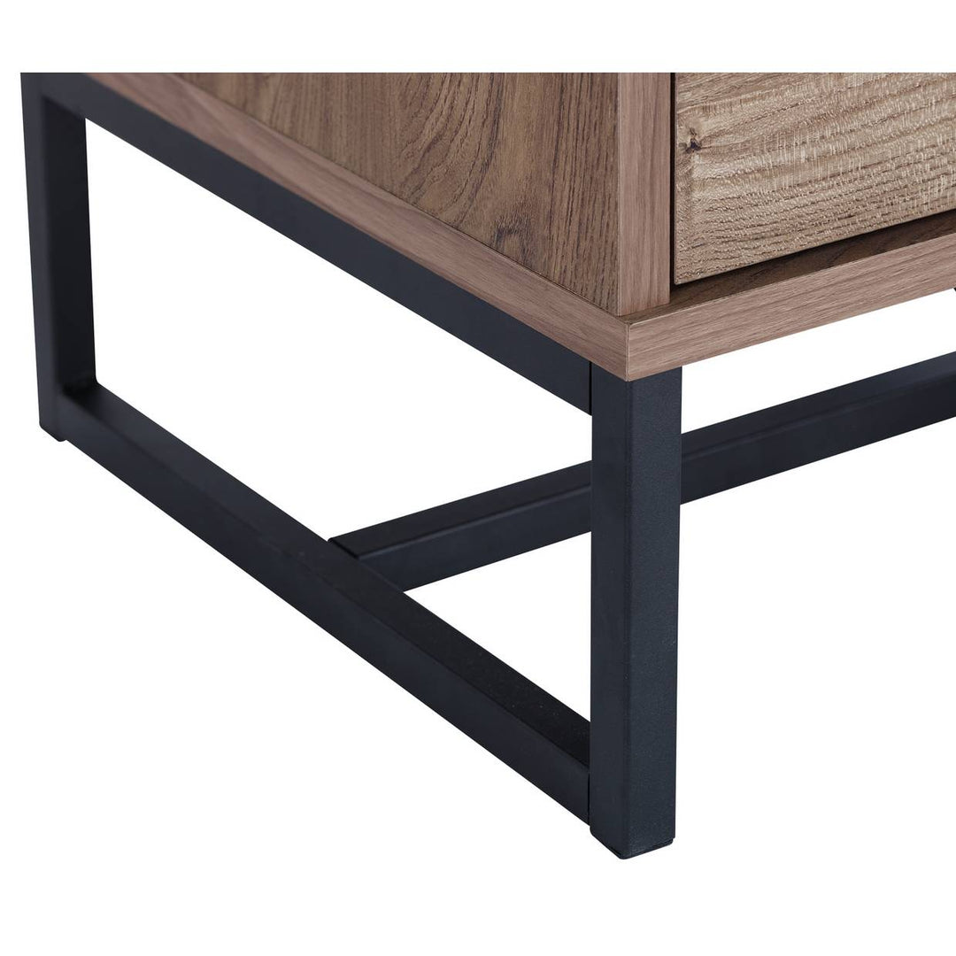 Habitat Nomad 1 Drawer Bedside Table - Oak Effect
