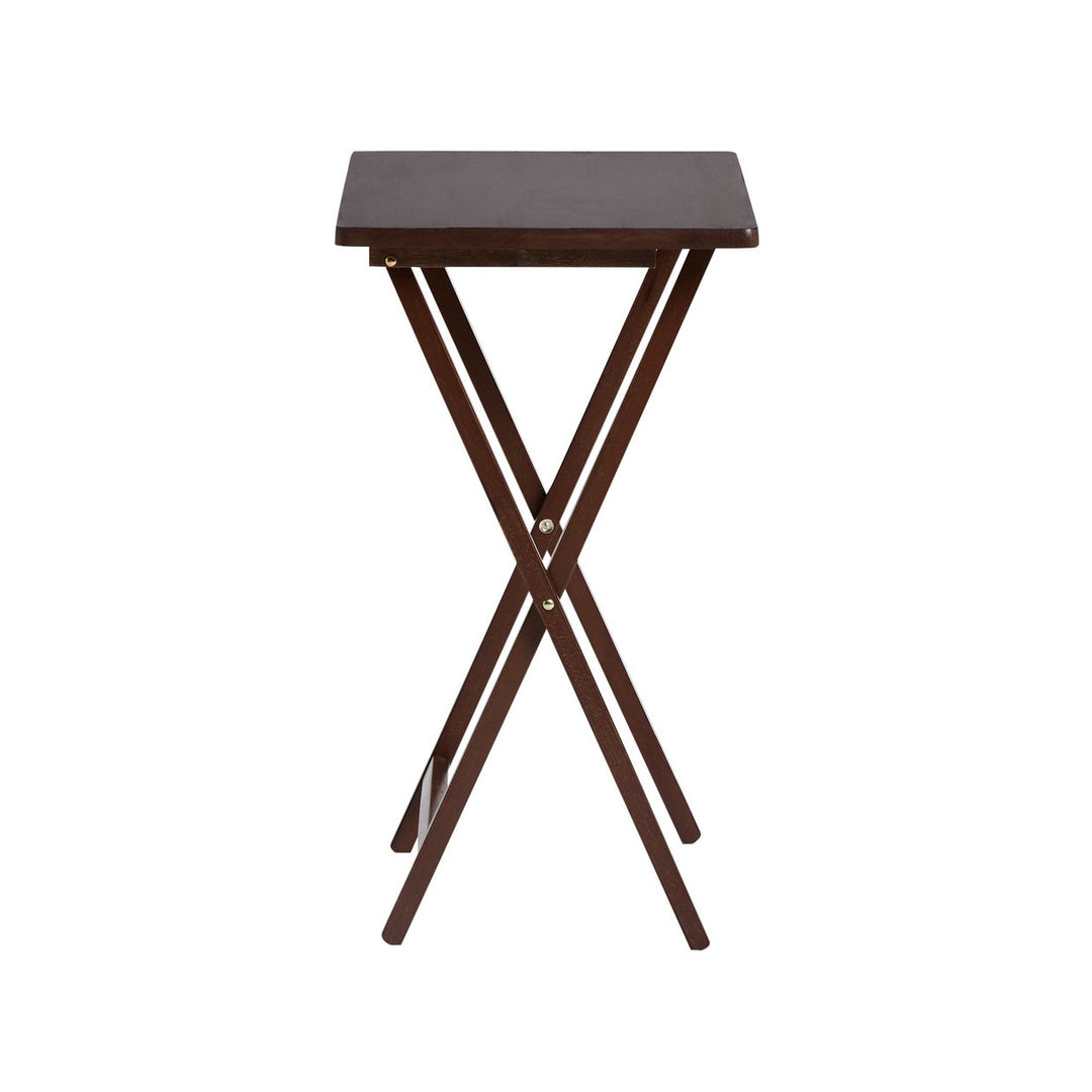 Home Single Folding Tray Table - Walnut