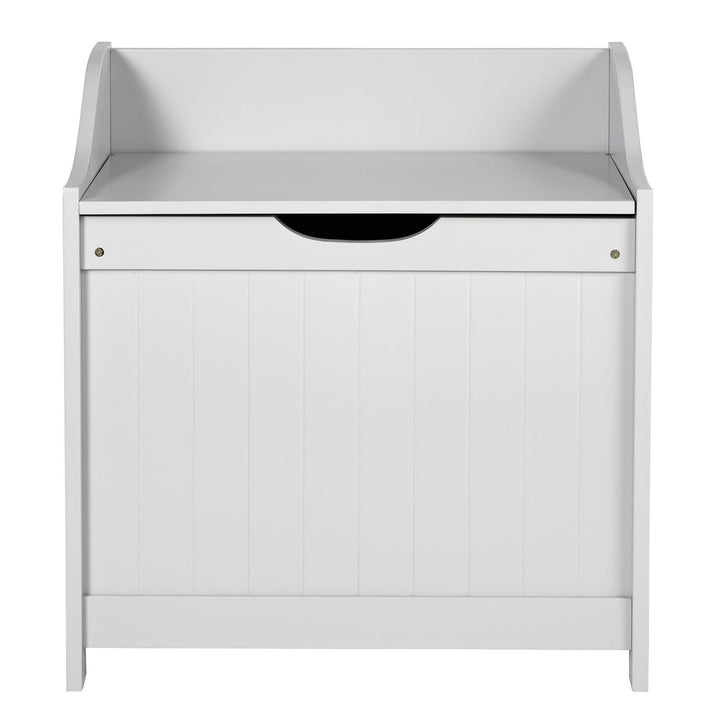 Home 60 Litre Monks Bench Style Laundry Box - Grey