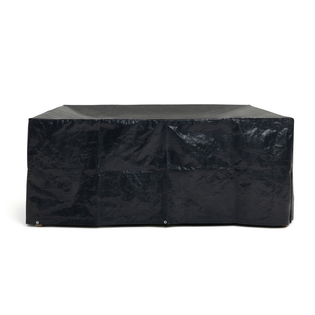 Home Heavy Duty Rectangular Patio Set Cover - Black