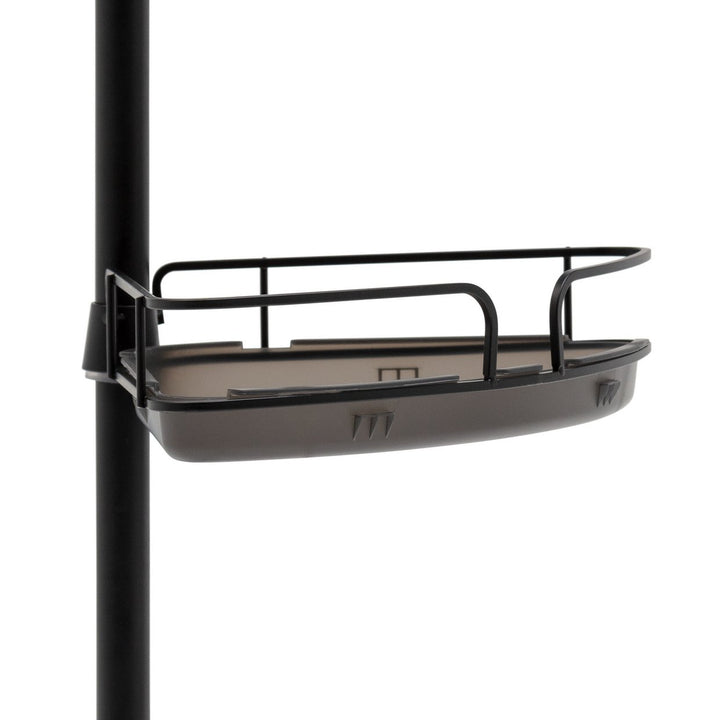 Home Shower Organiser Pole - Black