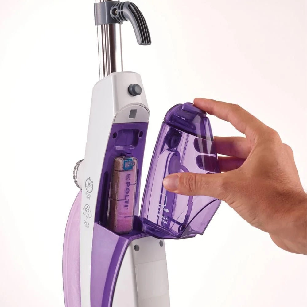 Polti Vaporetto SV440 Double 2 In 1 Upright Steam Mop - Purple & White