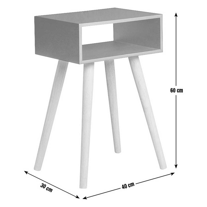 Habitat Cato Solid Wood Side Table - White
