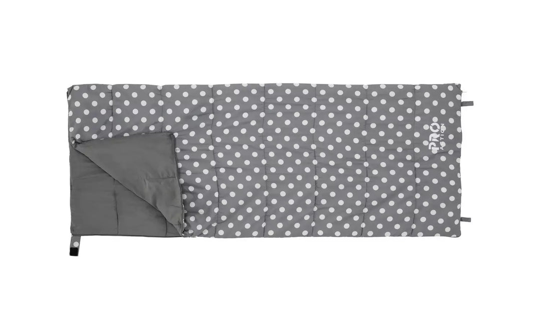 Pro Action 300GSM Envelope Sleeping Bag Polka Dot