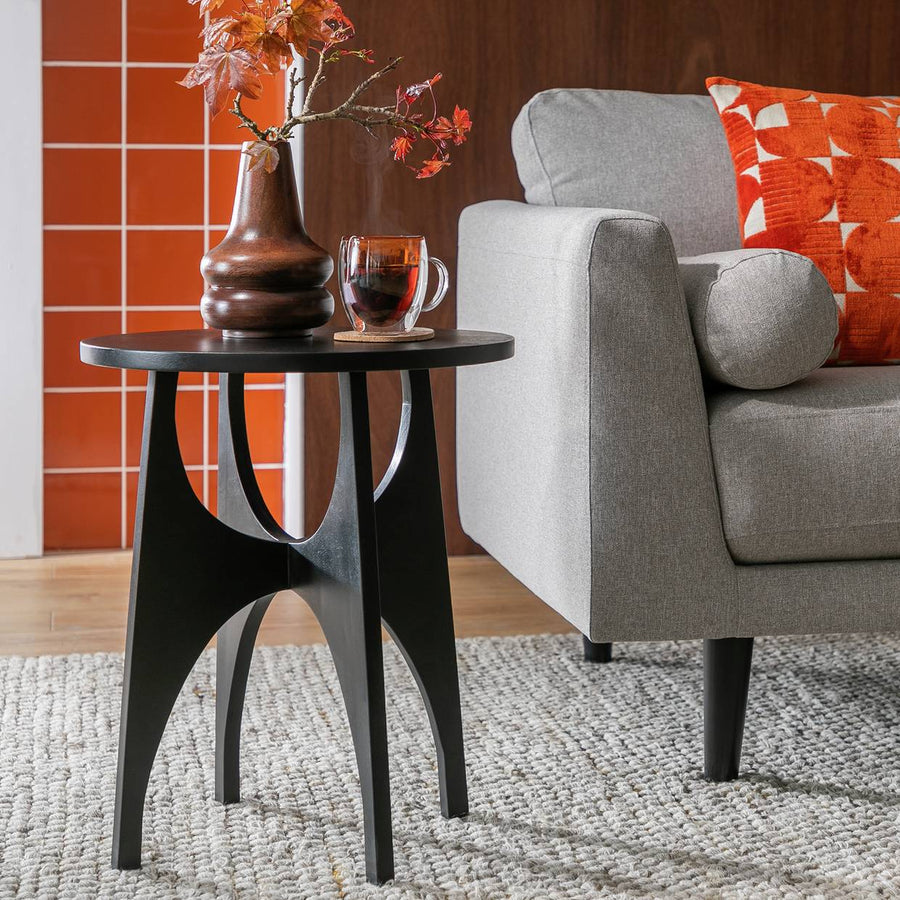 Habitat Mid Century Side Table - Black
