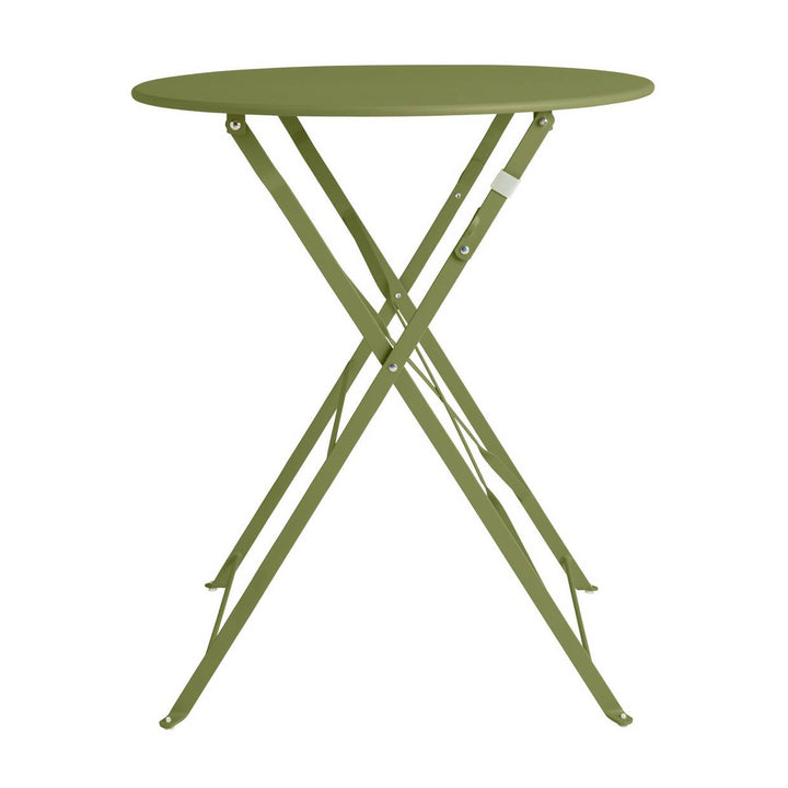 Home Eve Folding 2 Seater Metal Bistro Table - Light Green