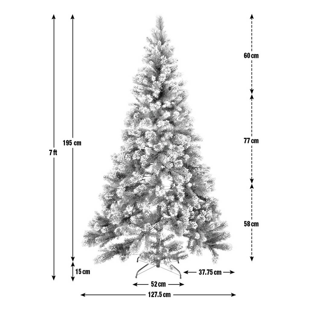 Habitat 7ft Pre-lit Snow Tipped Christmas Tree