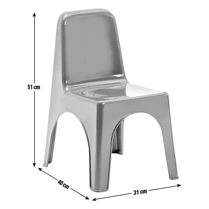 Bica Kids Set of 2 Red Plastic Chairs