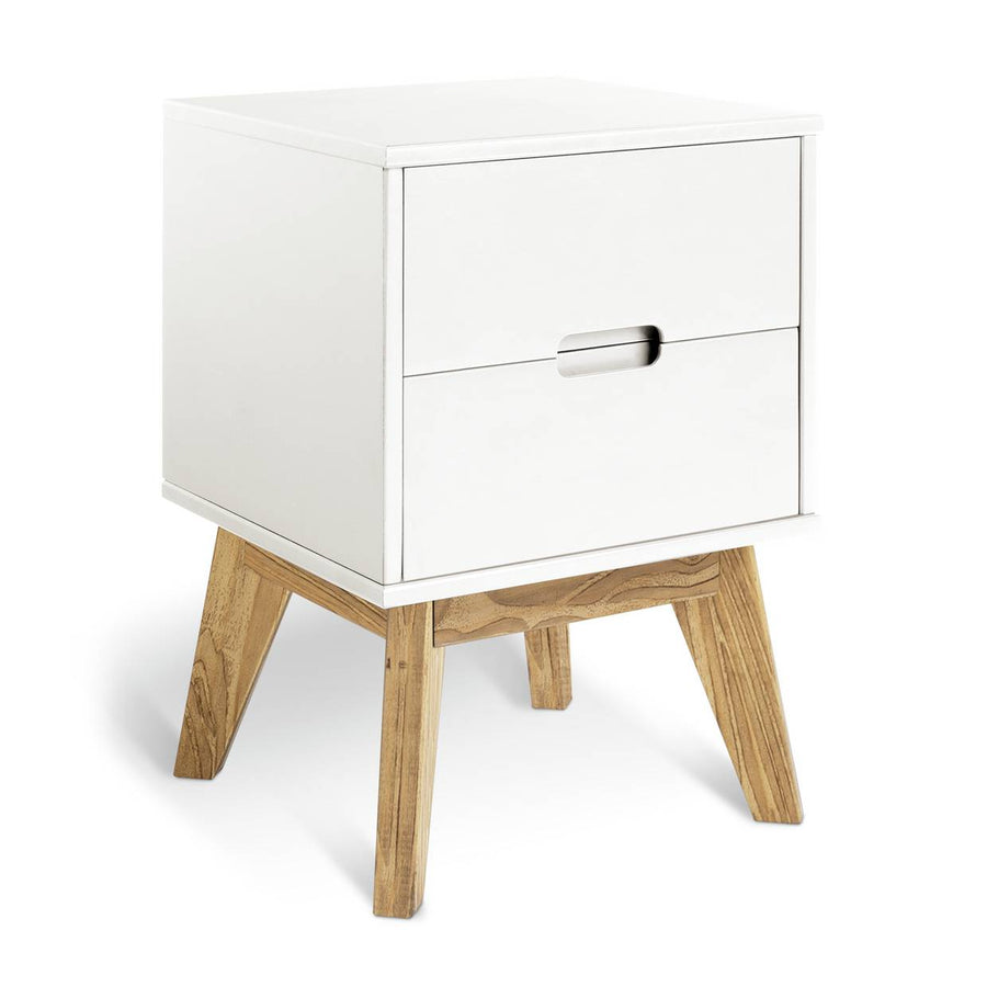 Habitat Pimlico 2 Drawer Bedside Table - White