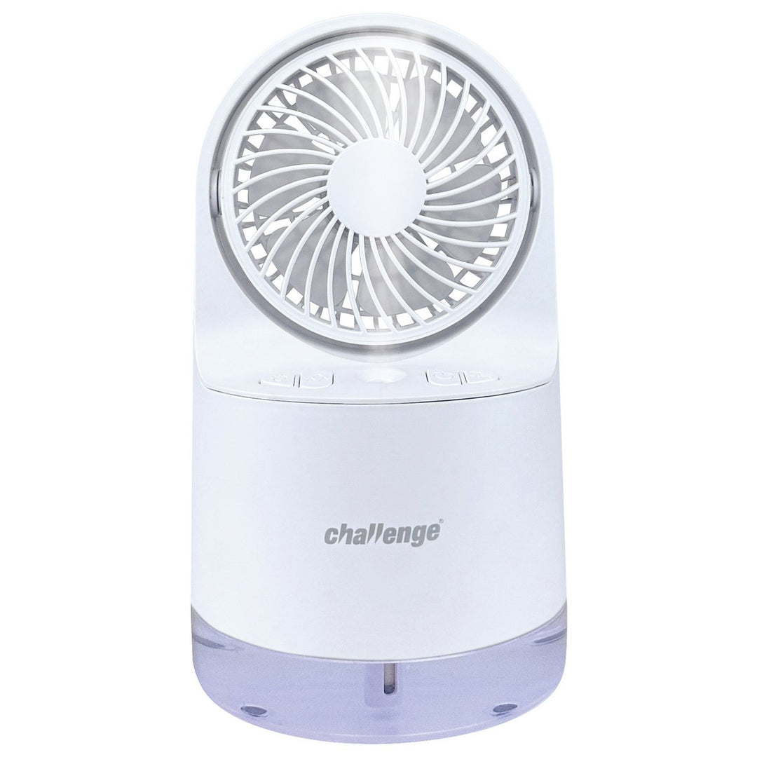 Challenge White Desk Misting Fan - 4 Inch