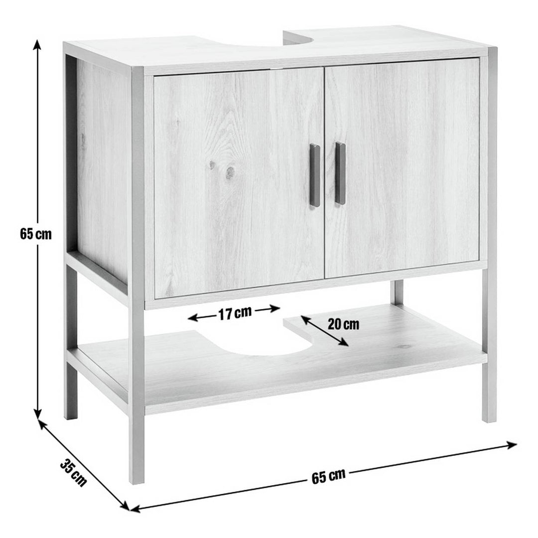 Home Loft Living Under Sink Unit - Oak