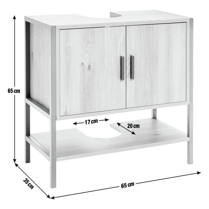 Home Loft Living Under Sink Unit - Oak